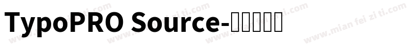 TypoPRO Source字体转换